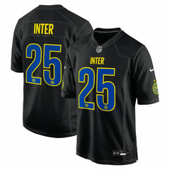Inter Milan 2025 Soccer x NFL Game Jersey Black - Nike discount