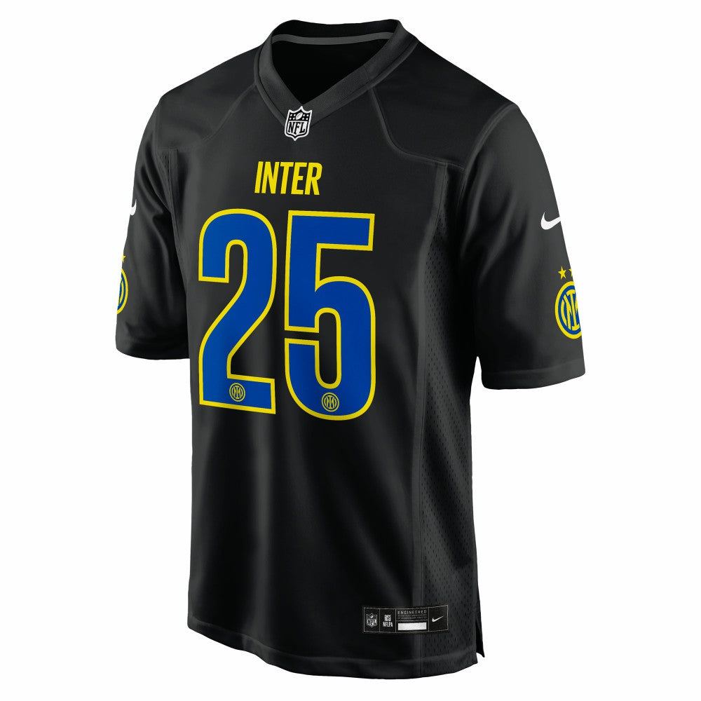 Inter Milan 2025 Soccer x NFL Game Jersey Black - Nike discount