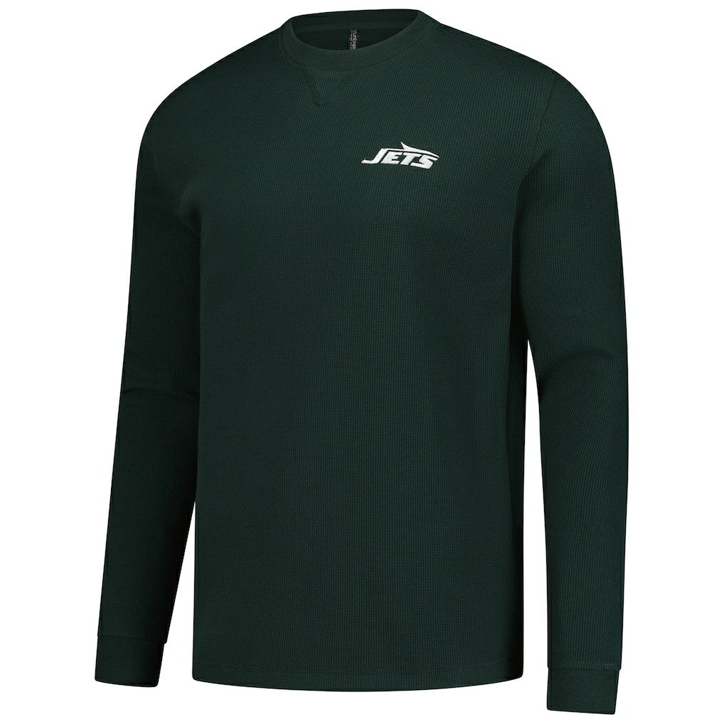 New York Jets Dunbrooke Cavalier Waffle Long Sleeve T-Shirt - Green T-shirts