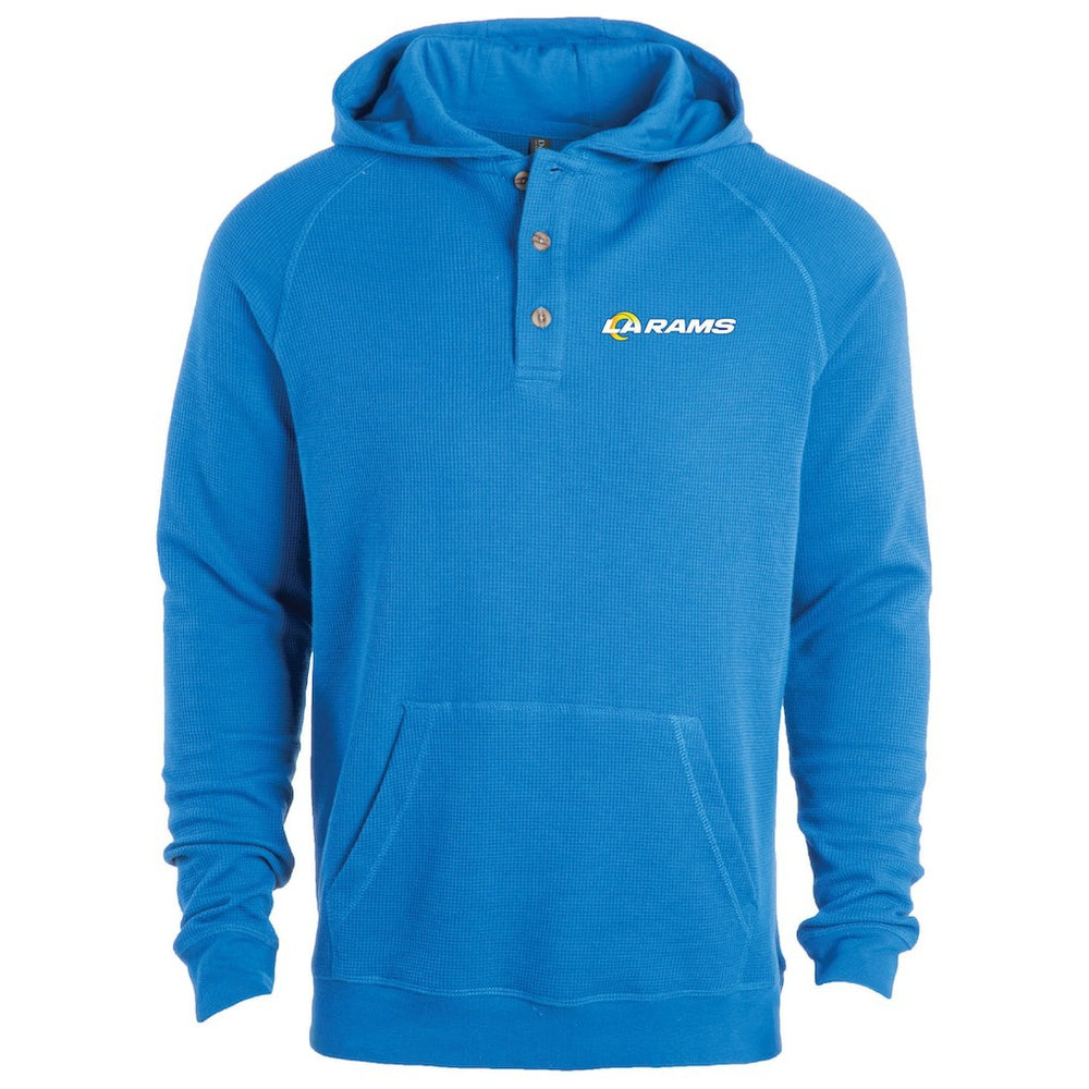 Los Angeles Rams Dunbrooke Montana Raglan Thermal Hoodie - Royal Hoodies