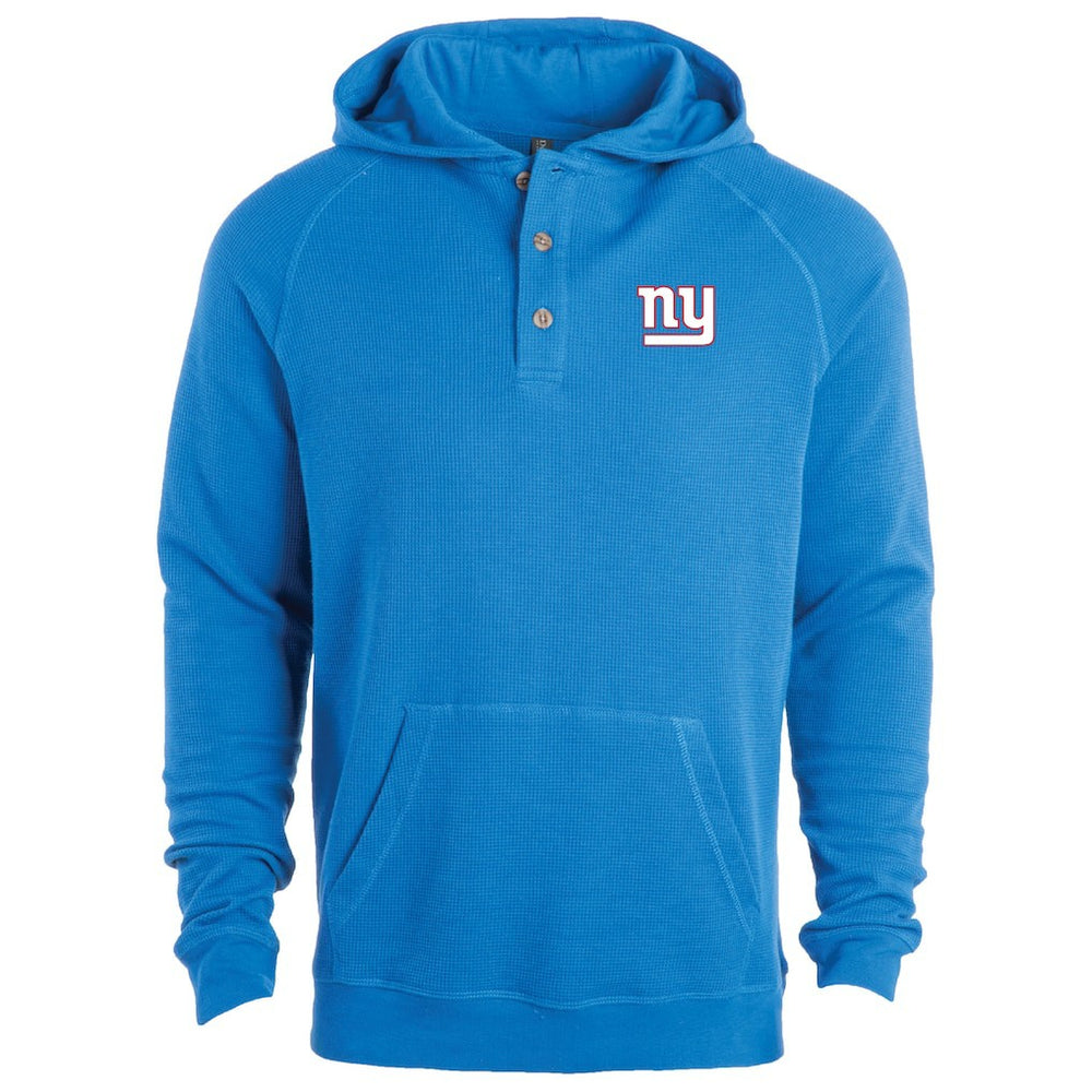 New York Giants Dunbrooke Montana Raglan Thermal Hoodie - Royal Hoodies