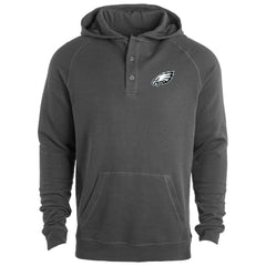 Philadelphia Eagles Dunbrooke Montana Raglan Thermal Hoodie - Gray Hoodies