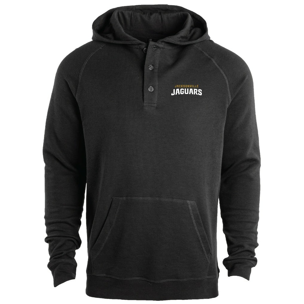 Jacksonville Jaguars Dunbrooke Montana Raglan Thermal Hoodie - Black Hoodies