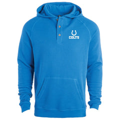 Indianapolis Colts Dunbrooke Montana Raglan Thermal Hoodie - Royal Hoodies