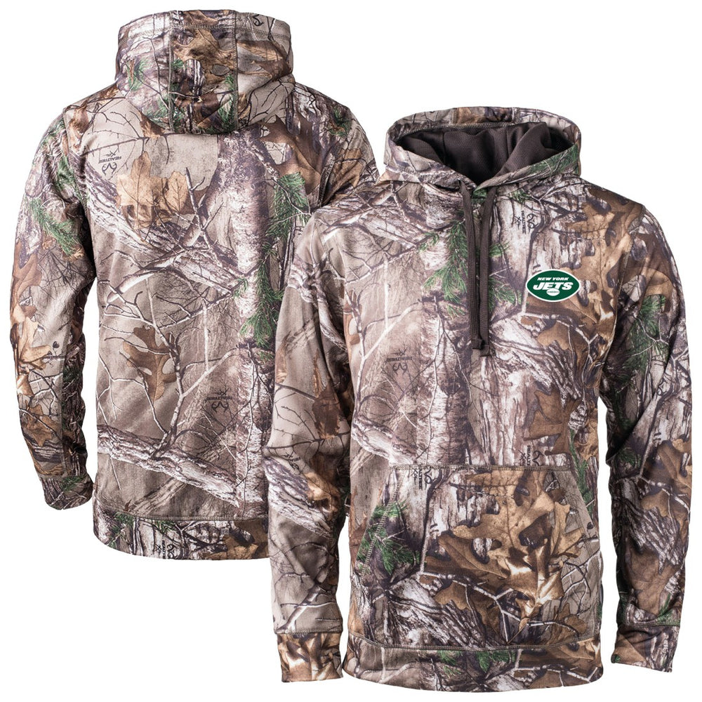 New York Jets Dunbrooke Champion Tech Fleece Hoodie - Camo Hoodies
