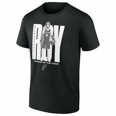 Stephon Castle San Antonio Spurs 2025 NBA Rookie of the Year T-Shirt Black
