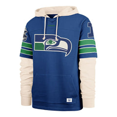 Seattle Seahawks '47 Big & Tall Split Zone Cornerback Hoodie - Royal Hoodies