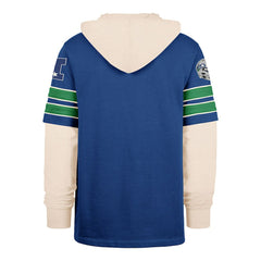 Seattle Seahawks '47 Big & Tall Split Zone Cornerback Hoodie - Royal Hoodies