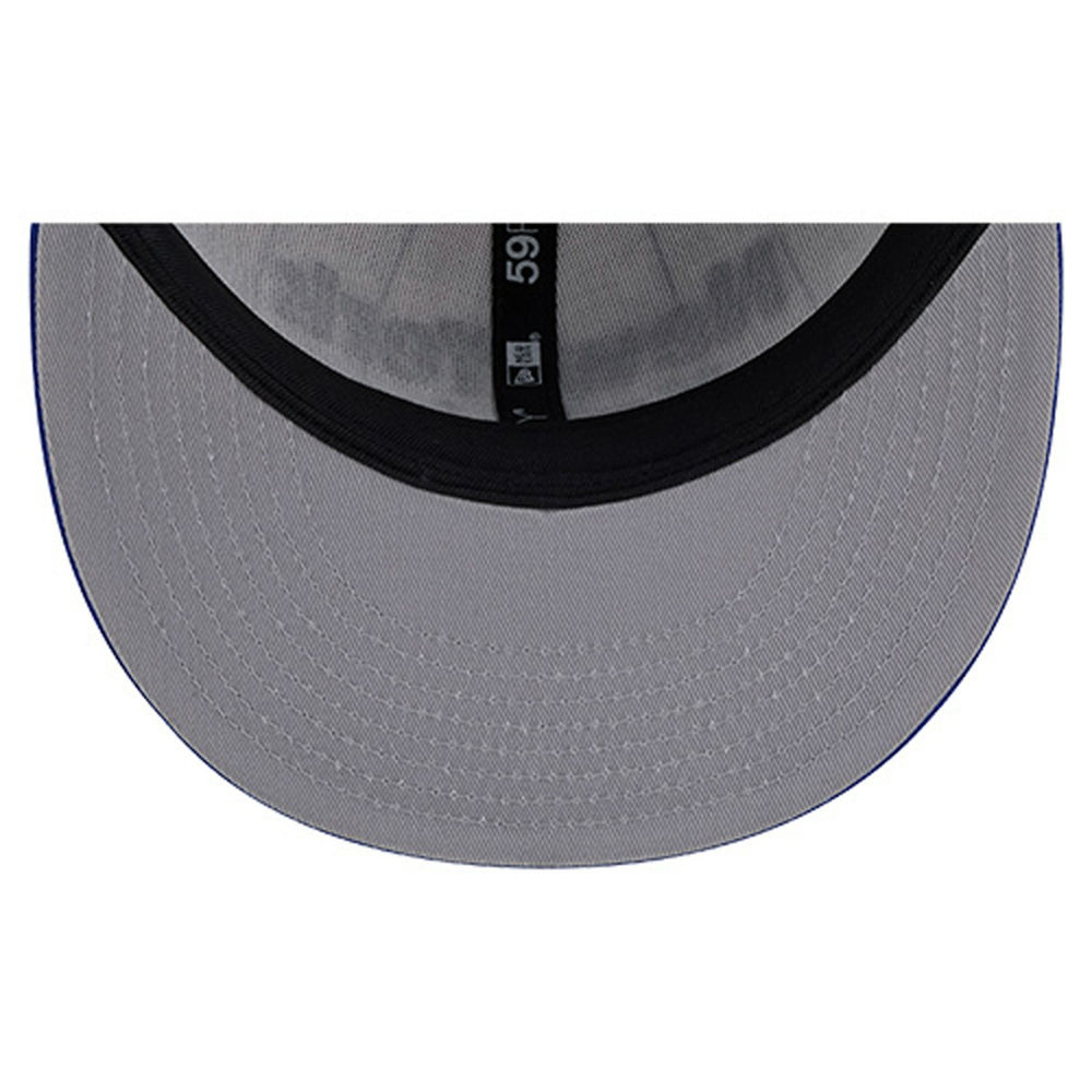 New York Knicks Wordmark Pinstripe 59FIFTY Fitted Hat White - New Era