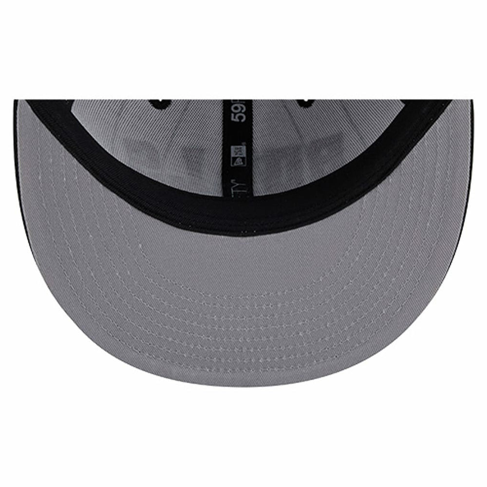 Chicago Bulls Wordmark Pinstripe 59FIFTY Fitted Hat White - New Era
