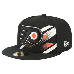 Philadelphia Flyers New Era Faded Lines 59FIFTY Fitted Hat - Black | US 203126872