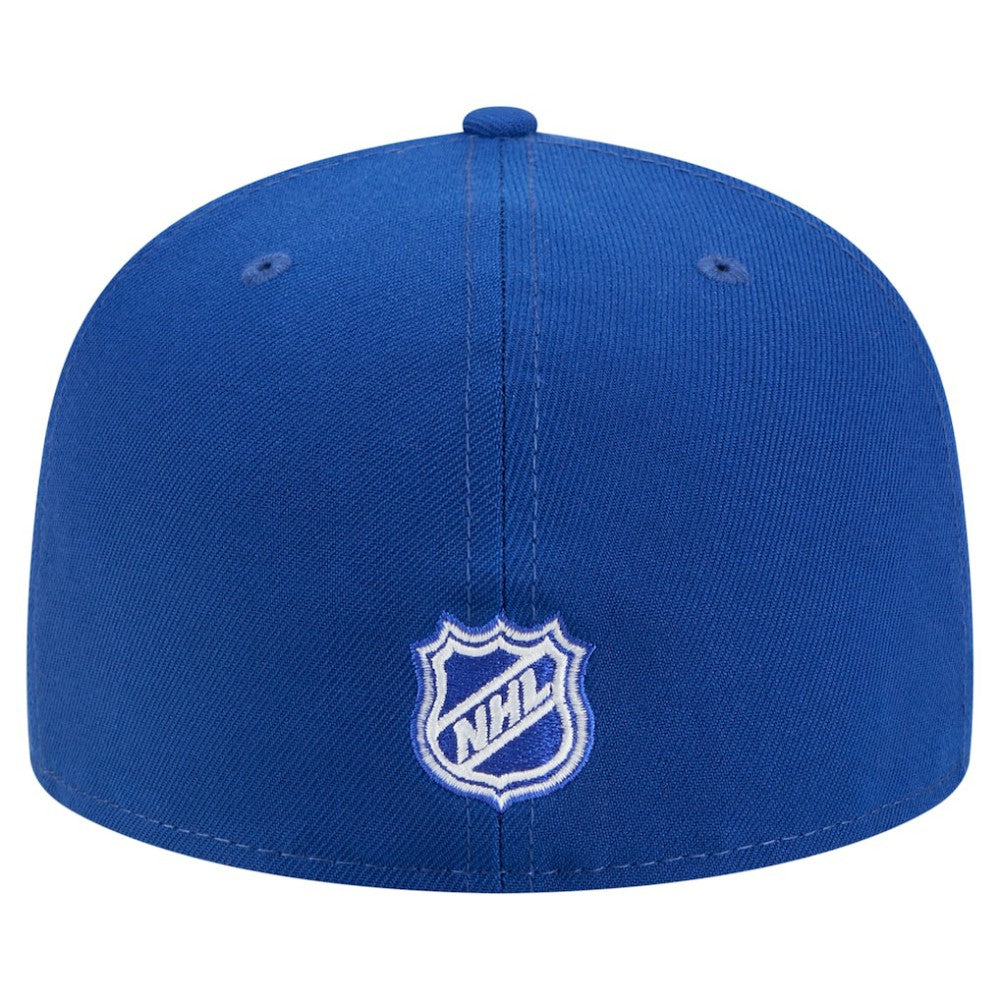 New York Rangers New Era Faded Lines 59FIFTY Fitted Hat - Blue | US 203126874
