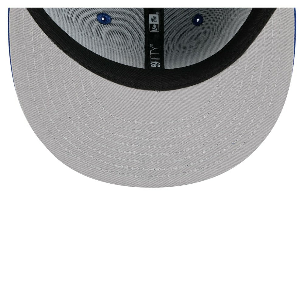 New York Rangers New Era Faded Lines 59FIFTY Fitted Hat - Blue | US 203126874