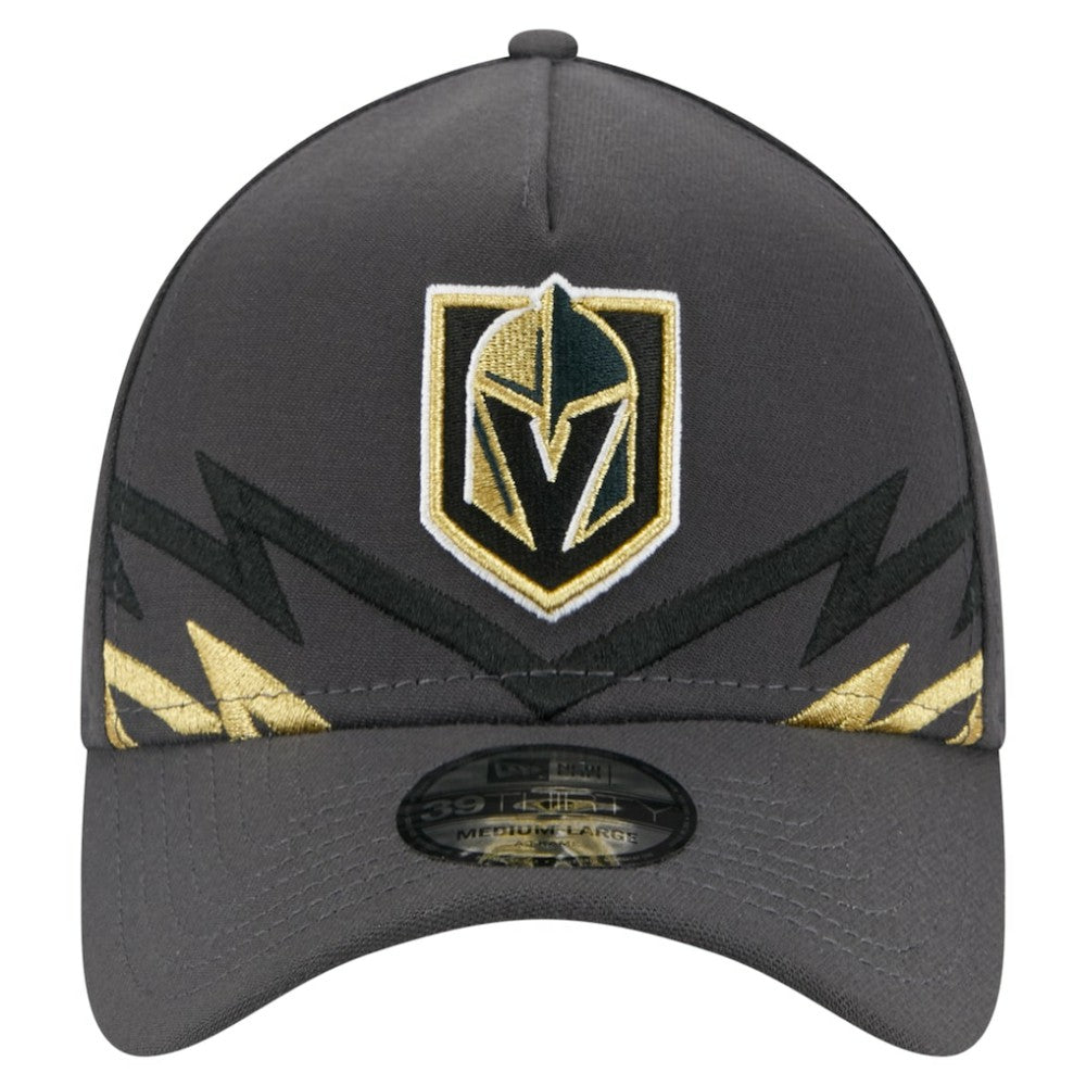 Vegas Golden Knights New Era Zig Zag 39THIRTY A-Frame Perforated Flex Hat - Gray | US 203126879