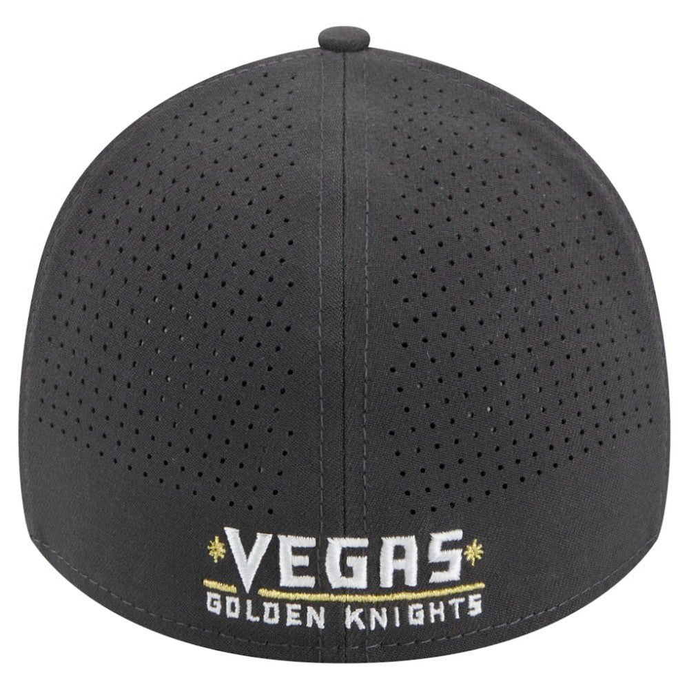 Vegas Golden Knights New Era Zig Zag 39THIRTY A-Frame Perforated Flex Hat - Gray | US 203126879
