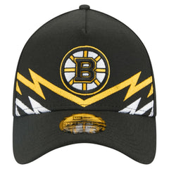 Boston Bruins New Era 39THIRTY A-Frame Perforated Flex Hat - Black | US 203126881