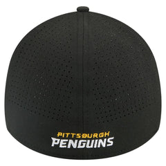 Pittsburgh Penguins New Era 39THIRTY A-Frame Perforated Flex Hat - Black | US 203126886