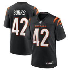 Oren Burks Cincinnati Bengals Team Game Jersey - Black Jerseys