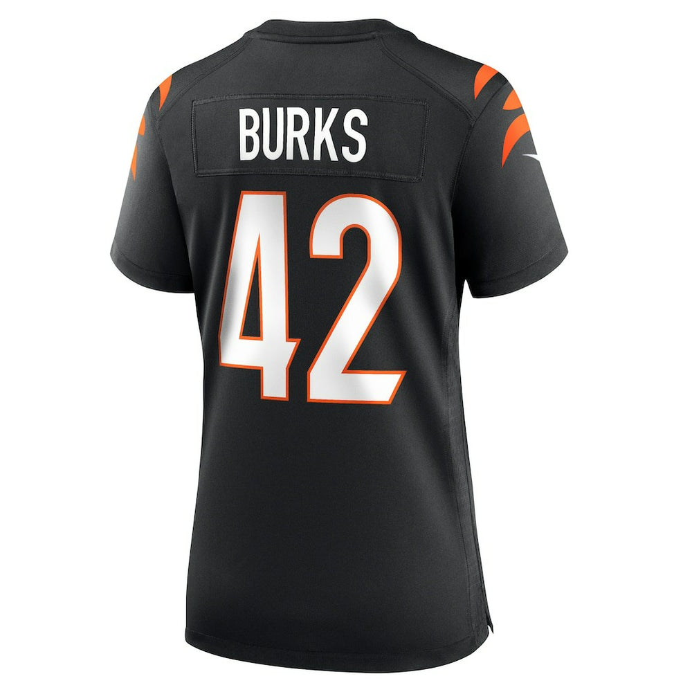 Oren Burks Cincinnati Bengals Women's Team Game Jersey - Black Jerseys
