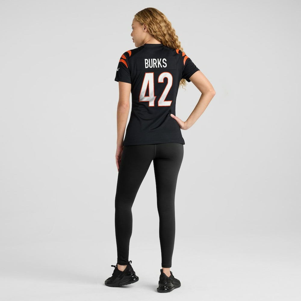 Oren Burks Cincinnati Bengals Women's Team Game Jersey - Black Jerseys