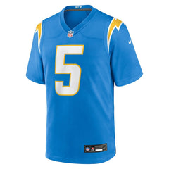 Trey Lance Los Angeles Chargers Team Game Jersey - Powder Blue Jerseys