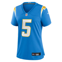 Trey Lance Los Angeles Chargers Women's Team Game Jersey - Powder Blue Jerseys