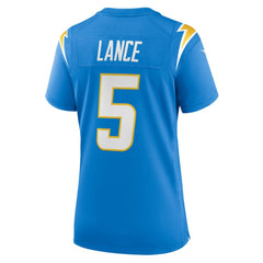 Trey Lance Los Angeles Chargers Women's Team Game Jersey - Powder Blue Jerseys