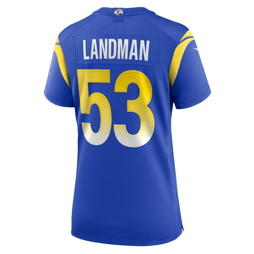 Nate Landman Los Angeles Rams Women's Team Game Jersey - Royal Jerseys