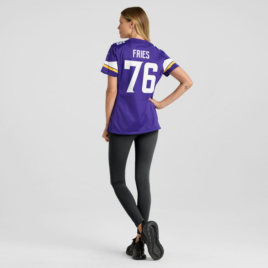 Will Fries Minnesota Vikings Women's Team Game Jersey - Purple Jerseys