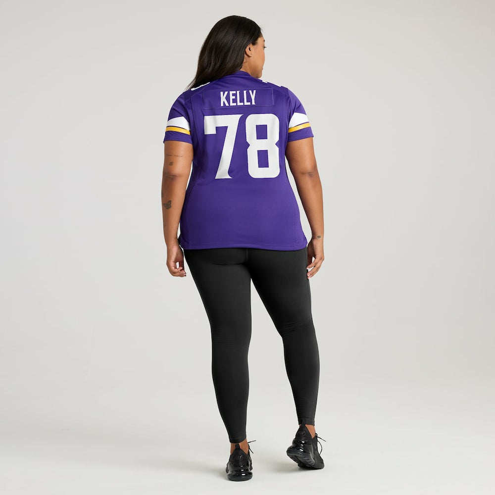 Ryan Kelly Minnesota Vikings Women's Team Game Jersey - Purple Jerseys