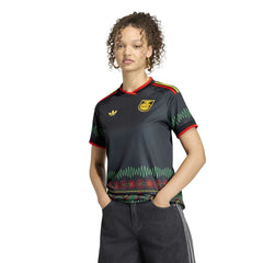 Jamaica National Team Women's 2026 Away Replica Jersey Black - Adidas sale