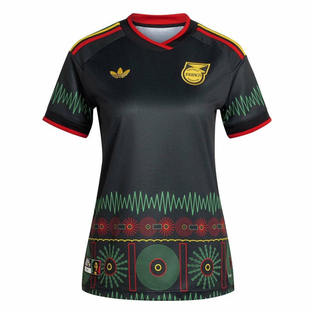 Jamaica National Team Women's 2026 Away Replica Jersey Black - Adidas sale