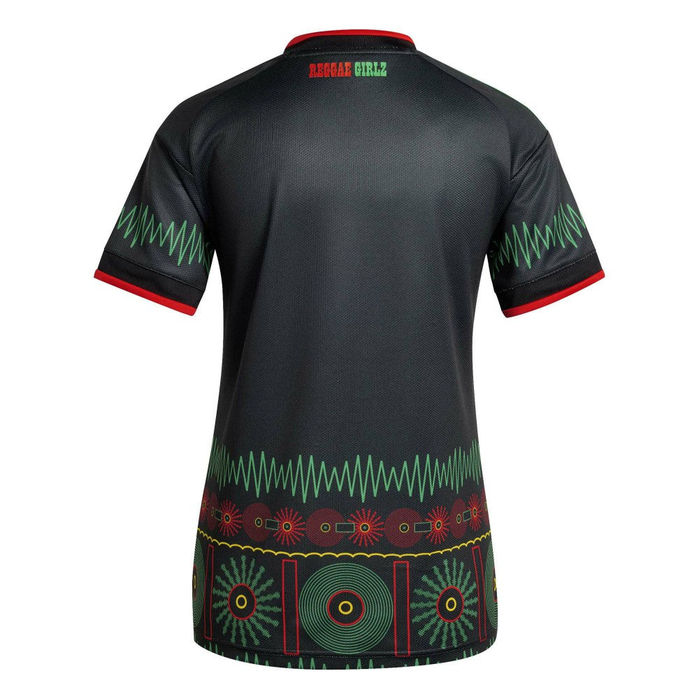 Jamaica National Team Women's 2026 Away Replica Jersey Black - Adidas sale