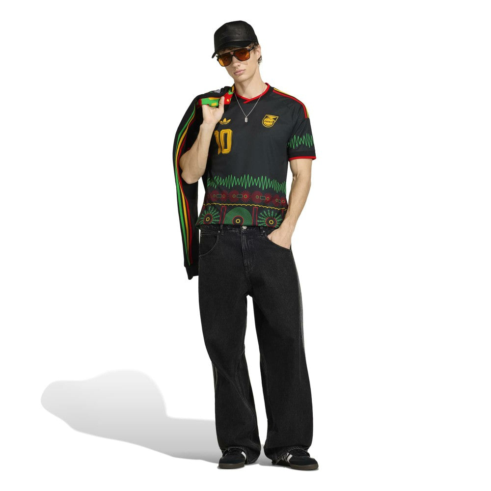 Bob Marley Jamaica National Team 2026 Away Replica Jersey Black - Adidas online