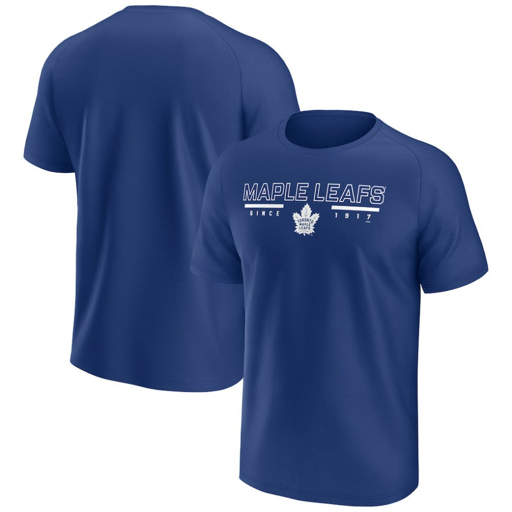 Toronto Maple Leafs Fanatics Established Raglan T-Shirt - Blue | US 203127088