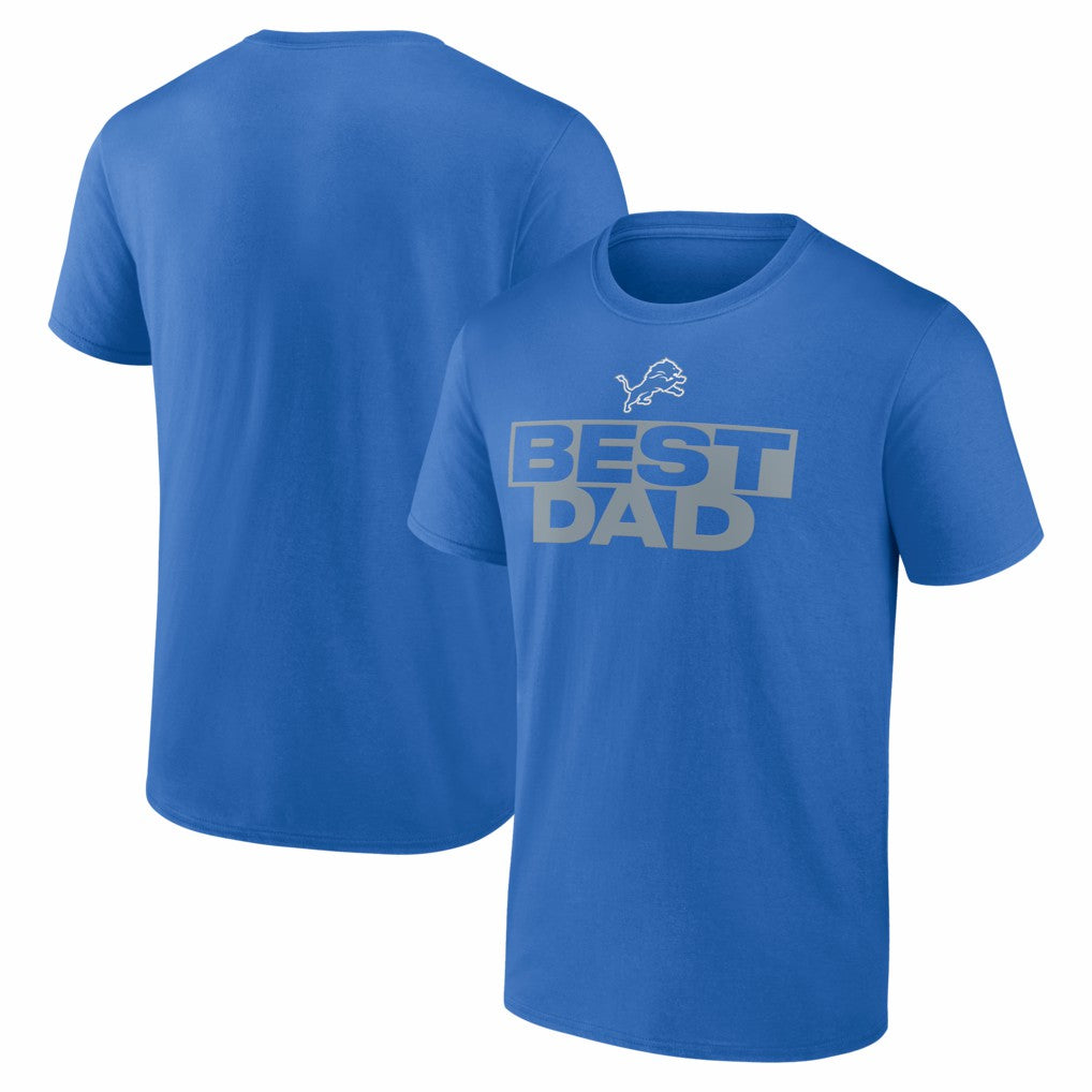Detroit Lions Greatest Dad T-Shirt - Blue T-shirts
