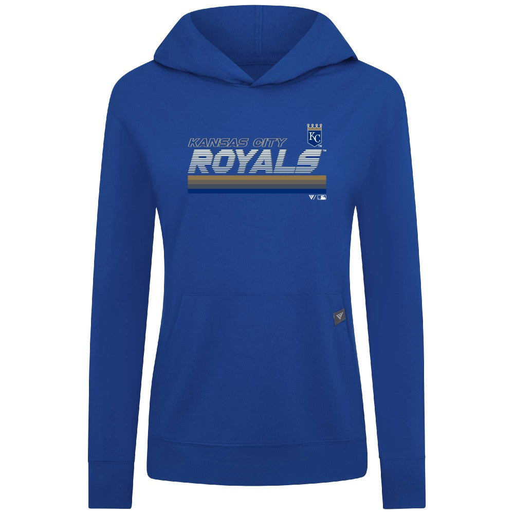 Kansas City Royals Levelwear Women's Relay Breaker Pullover Hoodie - Royal Hoodies