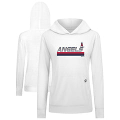 Los Angeles Angels Levelwear Women's Relay Breaker Pullover Hoodie - White Hoodies