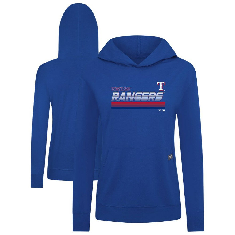 Texas Rangers Levelwear Women's Relay Breaker Pullover Hoodie - Royal Hoodies
