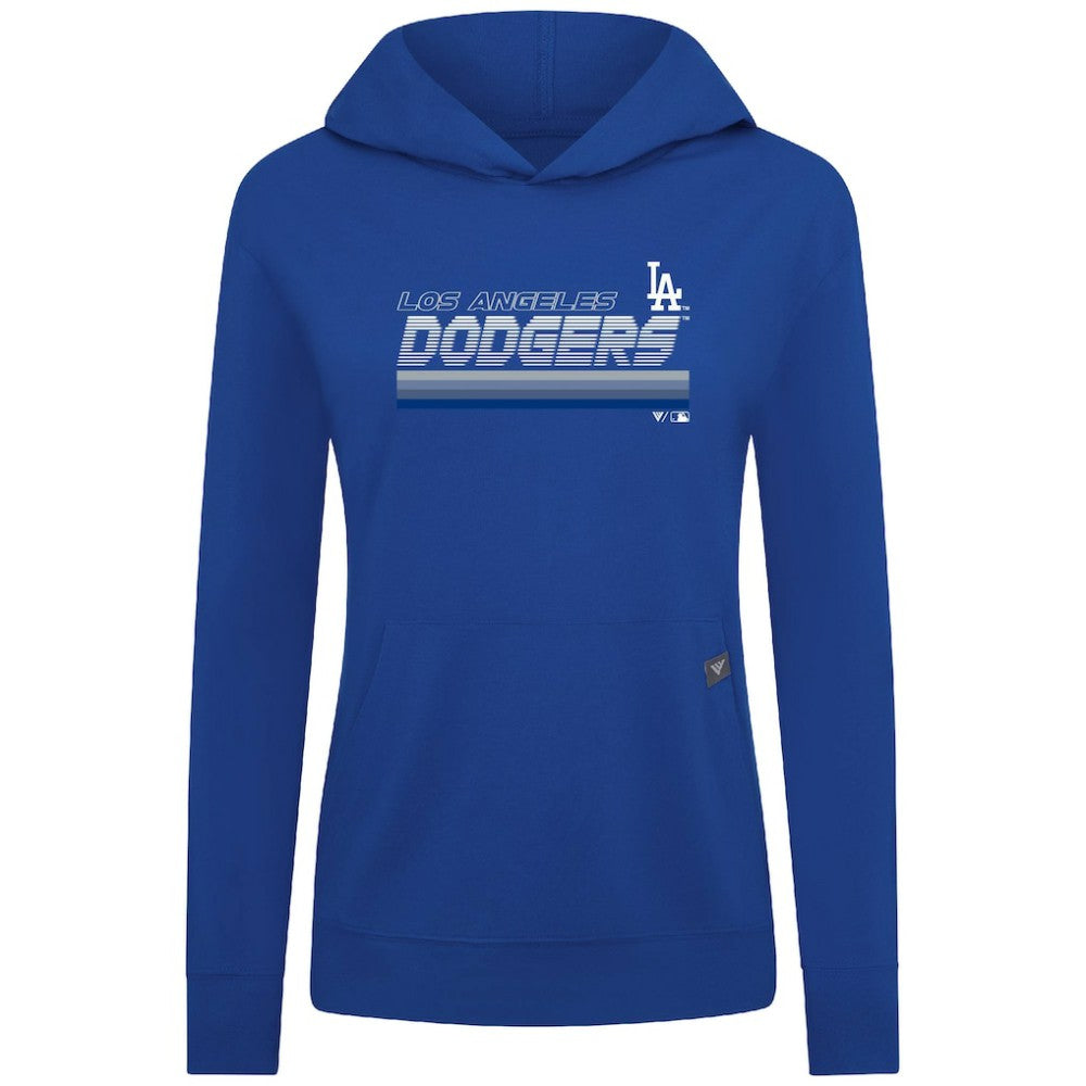 Los Angeles Dodgers Levelwear Women's Relay Breaker Pullover Hoodie - Royal Hoodies