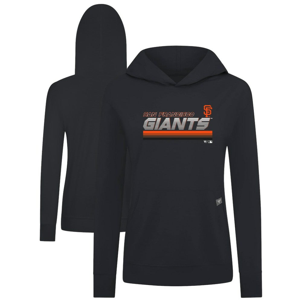 San Francisco Giants Levelwear Women's Relay Breaker Pullover Hoodie - Black Hoodies