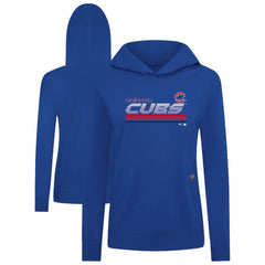 Chicago Cubs Levelwear Women's Relay Breaker Pullover Hoodie - Royal Hoodies