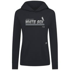 Chicago White Sox Levelwear Women's Relay Breaker Pullover Hoodie - Black Hoodies