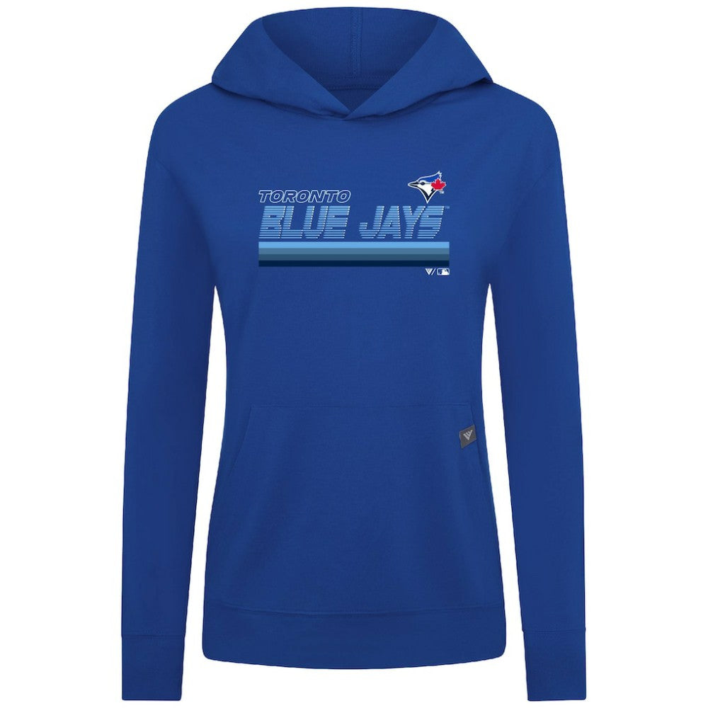 Toronto Blue Jays Levelwear Women's Relay Breaker Pullover Hoodie - Royal Hoodies