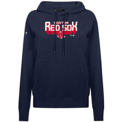 Boston Red Sox Levelwear Women's Adorn Retro 3D Pullover Hoodie - Navy Hoodies
