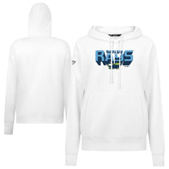Tampa Bay Rays Levelwear Women's Adorn Retro 3D Pullover Hoodie - White Hoodies