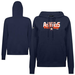 Houston Astros Levelwear Women's Adorn Retro 3D Pullover Hoodie - Navy Hoodies