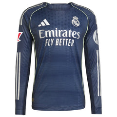 Real Madrid 2025/26 Away Long Sleeve Jersey Blue - Adidas discount