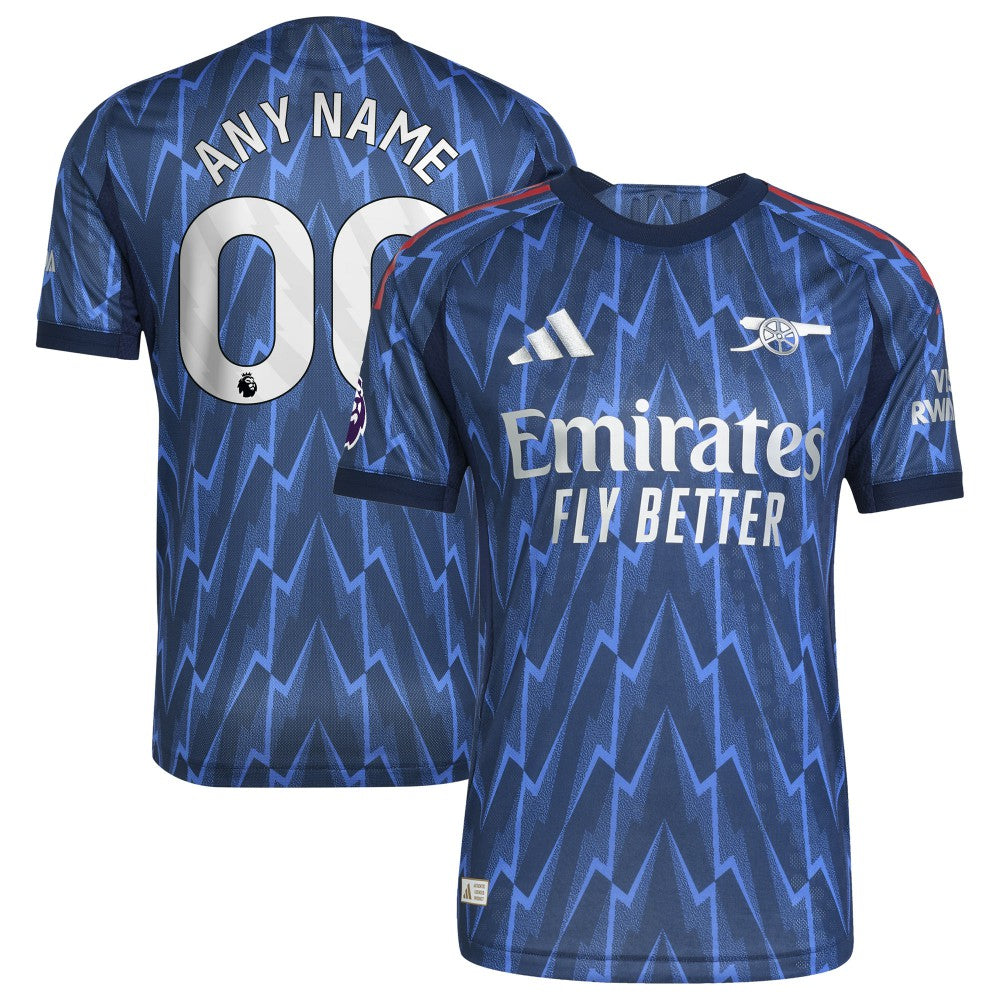 Arsenal 2025/26 Away Custom Jersey Blue - Adidas cheap