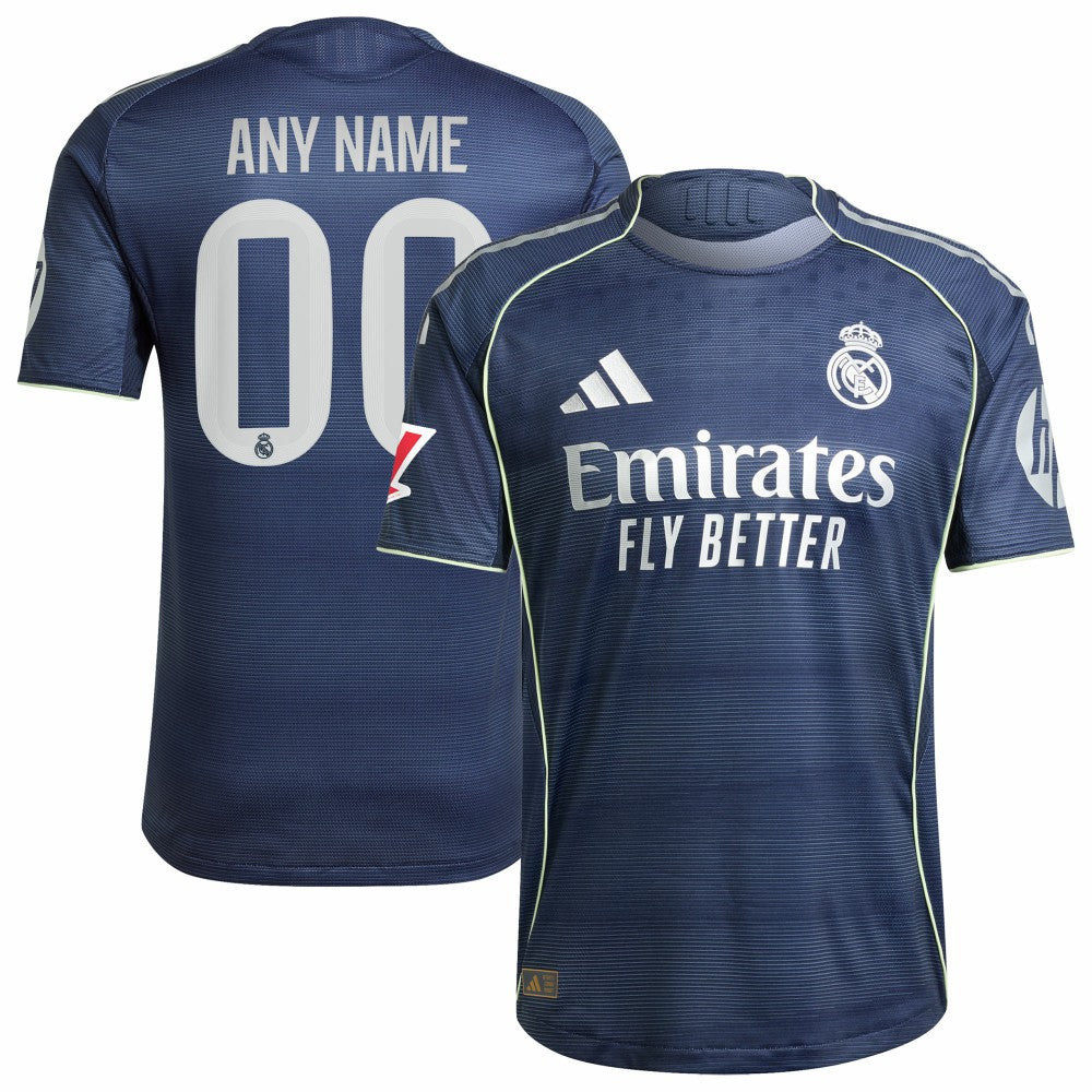 Real Madrid 2025/26 Away Custom Jersey Blue - Adidas online